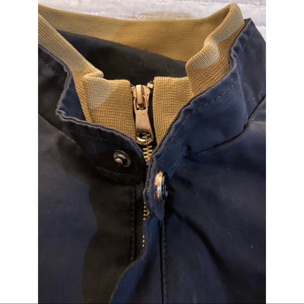 West Louis Men’s Navy Blue Bomber Jacket - Picture 6 of 7